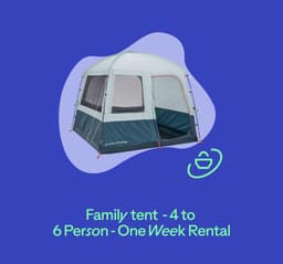 1 Week Rent Family Tent  6 Persons 